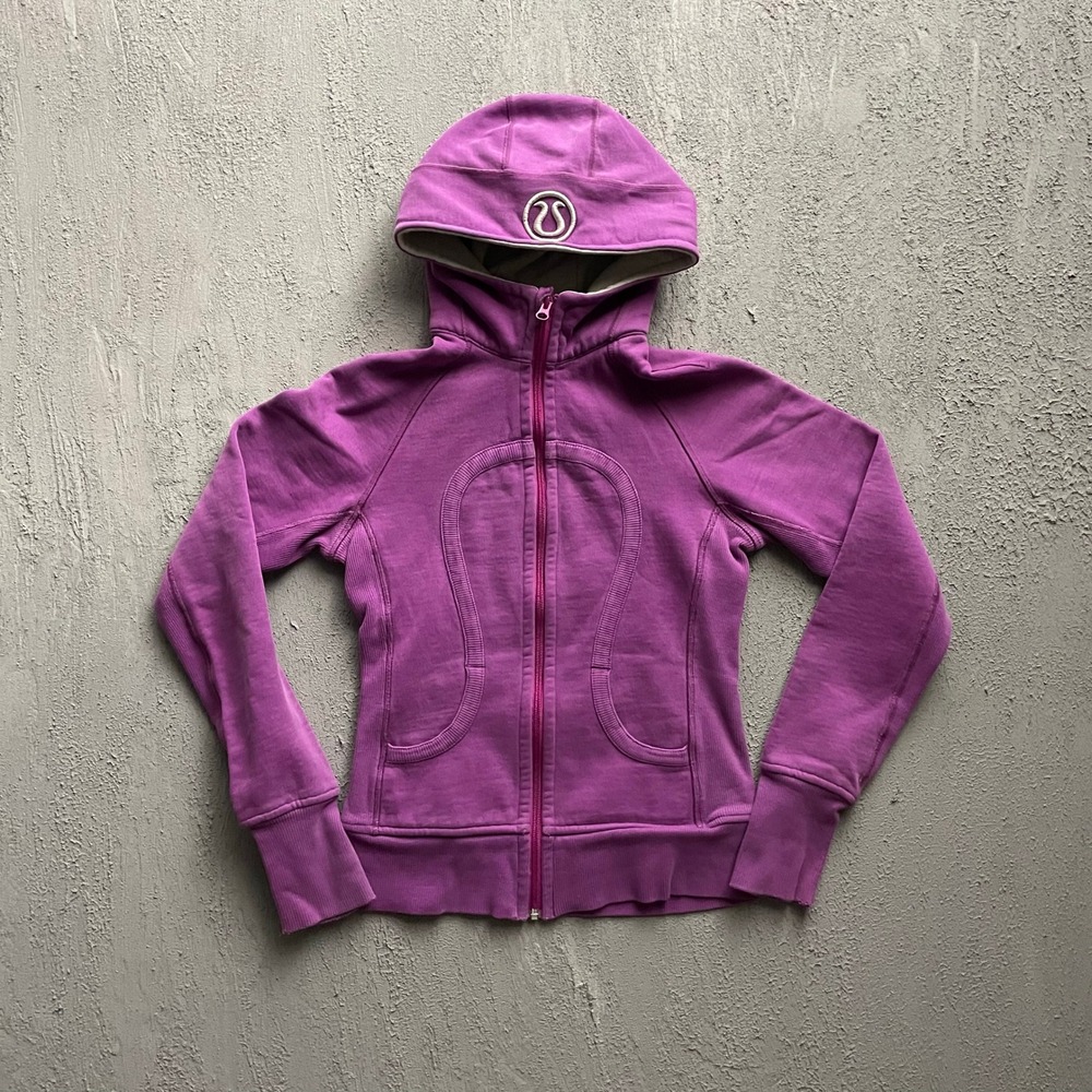 Lululemon Scuba Full Zip Hoodie Women Size 4 Purple